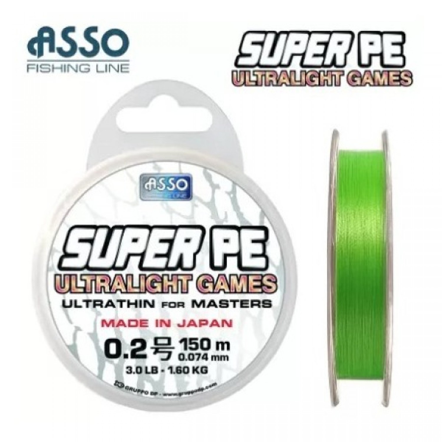 Покупка Плетенка ASSO Super Pe Ultralight Games Х4 150м. в Минске Беларуси